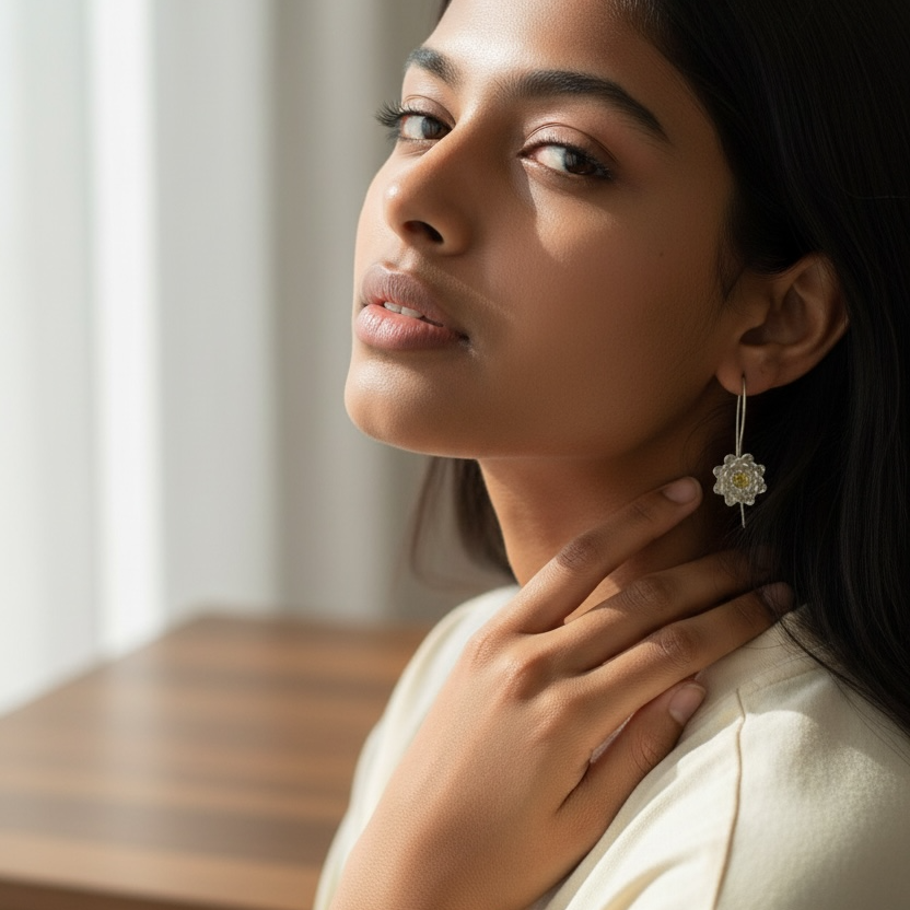 Boucles d’oreilles DAISY - argent 925 plaqué