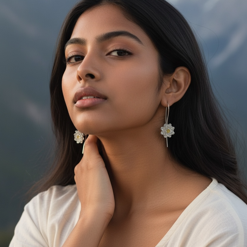 Boucles d’oreilles DAISY - argent 925 plaqué