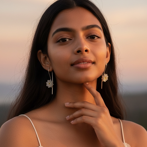 Boucles d’oreilles DAISY - argent 925 plaqué